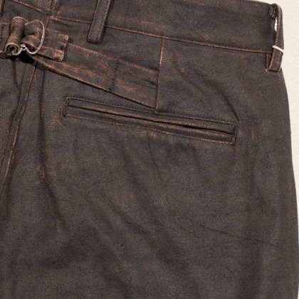 Hand-Dyed Canvas Trousers[OR-1087A] - MUSHMANS ONLINE SHOP