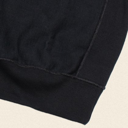 RIB SWEAT PLAIN[RVW-00]CORE BLACK - MUSHMANS ONLINE SHOP