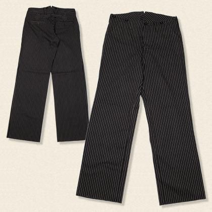 COTTON BLACK WABASH BAGGY PANTS[AP-092] - MUSHMANS ONLINE