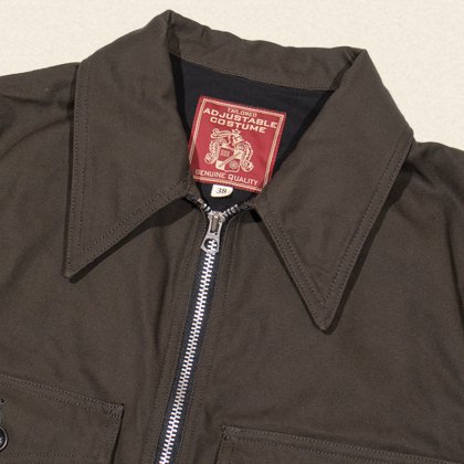 COTTON DUCK FRENCH CYCLIST JACKET[AJ-157]CHARCOAL - MUSHMANS 