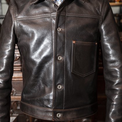 店頭在庫分入荷！]Leather Shirts Jacket 【FRIVOLOUS-χ-】 TOKYO GOAT×MUSHMANS GOAT SKIN  