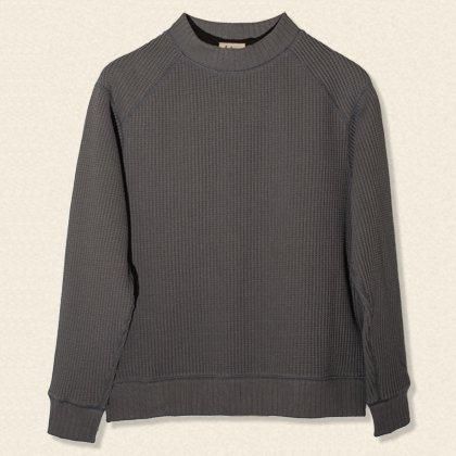 Waffle Midneck[JM7200]Sumikuro - MUSHMANS ONLINE SHOP | アメカジ