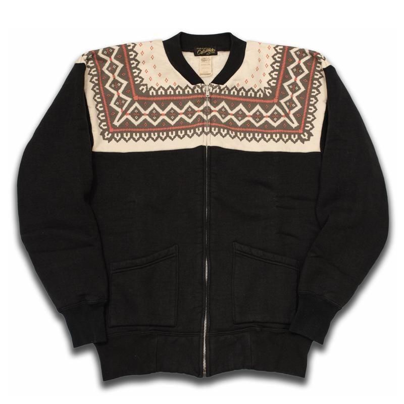 <img class='new_mark_img1' src='https://img.shop-pro.jp/img/new/icons1.gif' style='border:none;display:inline;margin:0px;padding:0px;width:auto;' />Snowflake Zip Sweat[ZA-0440]Soot Black