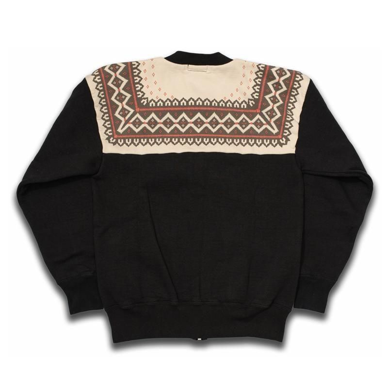 <img class='new_mark_img1' src='https://img.shop-pro.jp/img/new/icons1.gif' style='border:none;display:inline;margin:0px;padding:0px;width:auto;' />Snowflake Zip Sweat[ZA-0440]Soot Black ����1