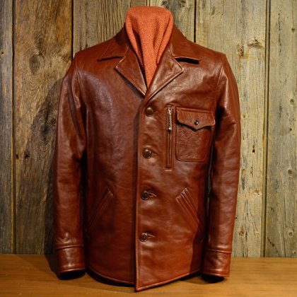 40's Horsehide Car Coat [RCL10032H] RED BROWN - MUSHMANS ONLINE