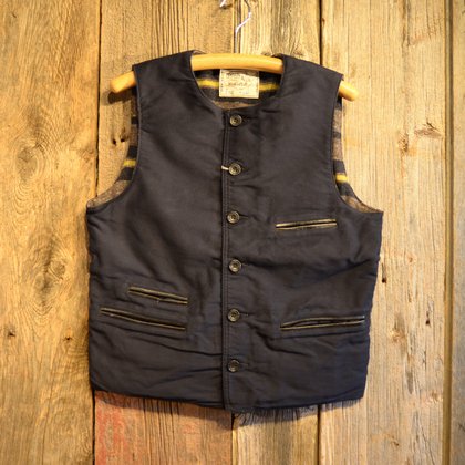 9oz. MOLESKIN VEST[SC13132] - MUSHMANS ONLINE SHOP | アメカジ通販