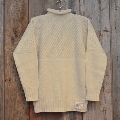 GUERNSEY SWEATER[8010040005]OFF WHITE - MUSHMANS ONLINE SHOP | アメカジ通販  マッシュマンズ オンラインショップ