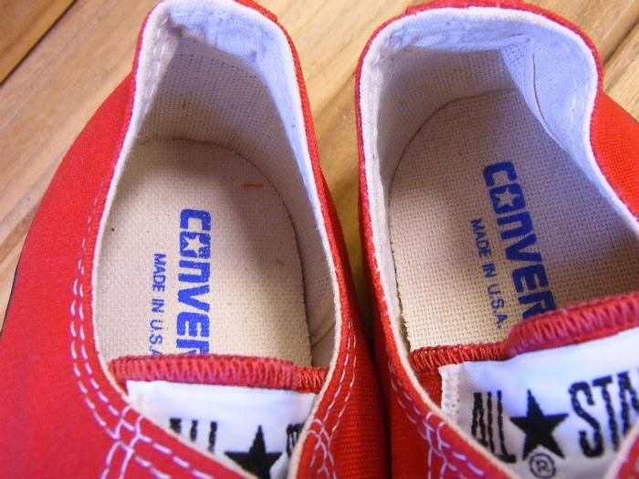 ALL STAR 赤 キャンバス スニーカーMade in USA 90s ALL STAR 赤 キャンバス スニーカーMade in USA 90s 1990年代