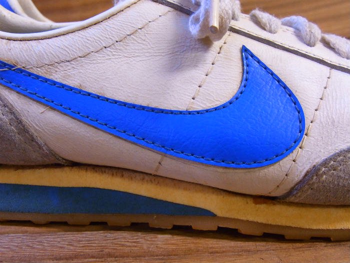 NIKE,MADE IN TAIWAN,70s,MACH RUNNER,WHITE/BLUE,US7,USED,vintage