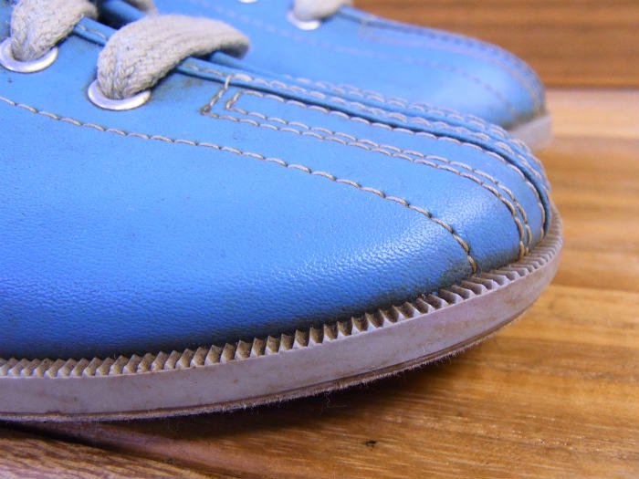 NIKE,MADE IN TAIWAN,80s,BOWLING SHOES,BLUE,US8.5,USED,vintage