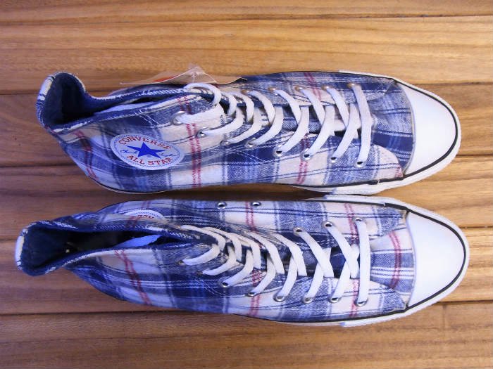 Converse,90s,MADE IN USA,ALL STAR,Hi,FLANNEL,PLAID,US11,DEAD