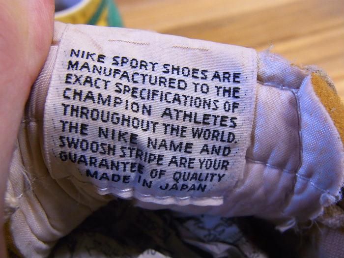 NIKE,70s,MADE IN JAPAN,OREGON WAFFLE,NYLON x SUEDE,GREEN/YELLOW,US7.5,USED NIKE,70s,MADE IN JAPAN,OREGON WAFFLE,NYLON x SUEDE,GREEN/YELLOW,US7.5,USED