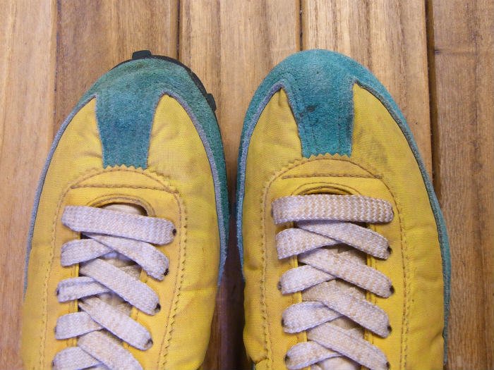 NIKE,70s,MADE IN JAPAN,OREGON WAFFLE,NYLON x SUEDE,GREEN/YELLOW