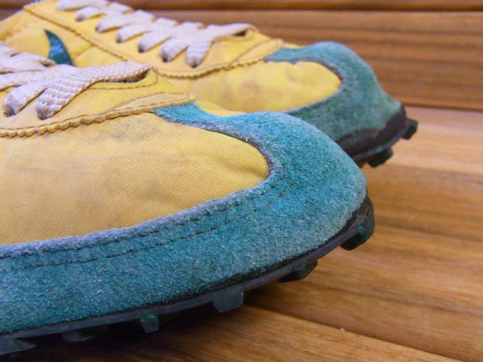 NIKE,70s,MADE IN JAPAN,OREGON WAFFLE,NYLON x SUEDE,GREEN/YELLOW