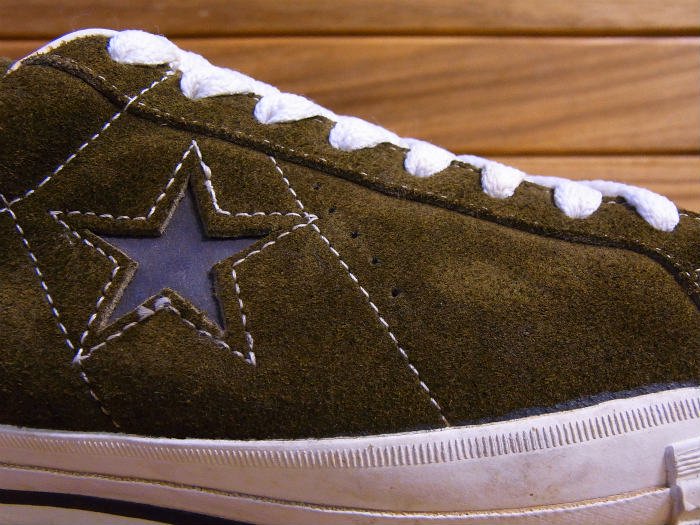 Converse,90s,MADE IN USA,ONE STAR,OX,vintage,GREEN,SUEDE,US10,USED