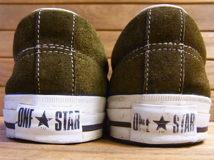 Converse,90s,MADE IN USA,ONE STAR,OX,vintage,GREEN,SUEDE,US10,USED