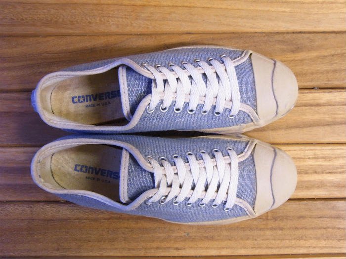 Converse,90s,MADE IN USA,JACK PURCELL,SAX CANVAS,SAX BLUE,US7.5,USED