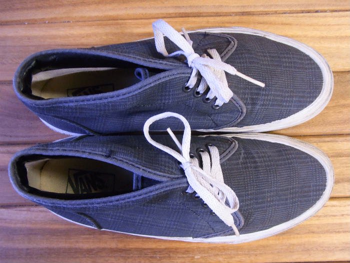 VANS.MADE IN USA,90s,CHUKKA BOOTS,,GRAY,US9,USED,オールドスニーカーズ