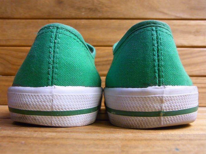 PATRICK ,90s ,MADE IN TAIWAN , deck Shoes ,vintage,GREEN,40,USED