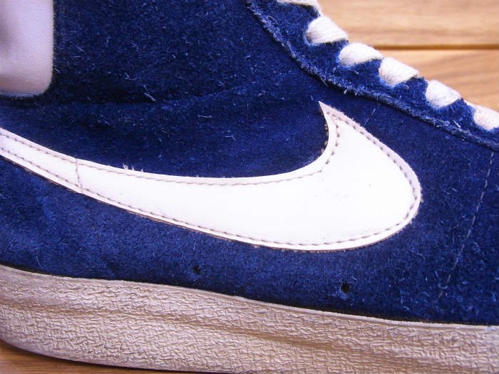 NIKE,70s,MADE IN JAPAN, BLAZER,vintage, SUEDE, BLUE/WHITE,US7.5,USED