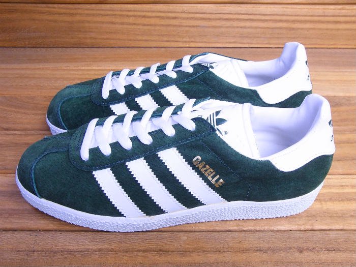 adidas,90s,MADE IN TAIWAN, GAZELLE,1994, SUEDE, GREEN/WHITE,US7.5