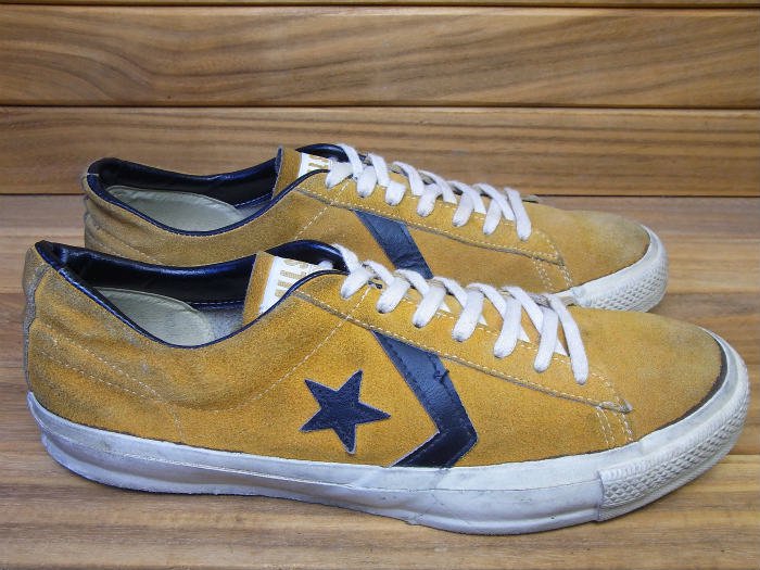 Converse,70s,MADE IN USA,PRO LEATHER,OX,GOLD,SUEDE,US11,USED