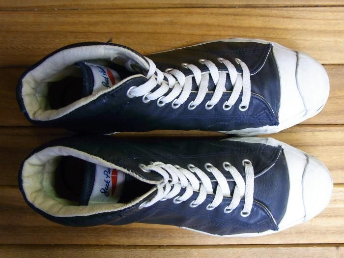 Converse,90s,MADE IN USA,jack purcell,Hi, GRAY NAVY, LEATHER,US7.5