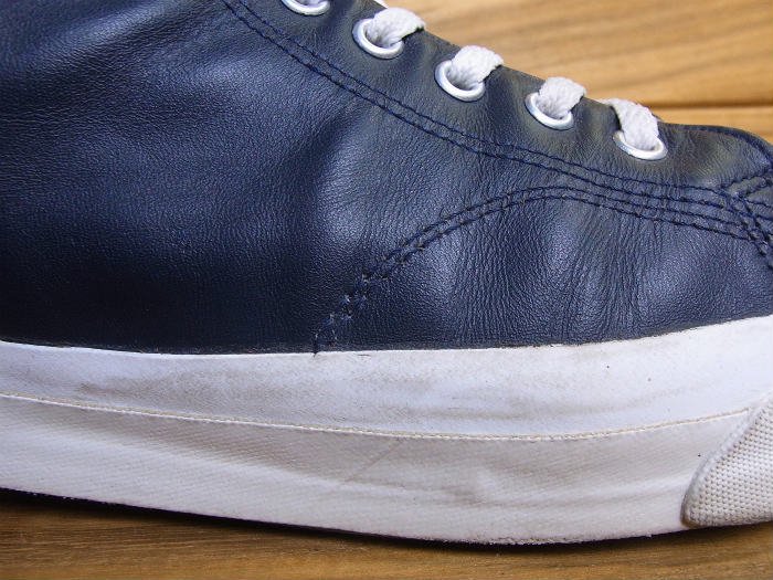 Converse,90s,MADE IN USA,jack purcell,Hi, GRAY NAVY, LEATHER,US7.5 