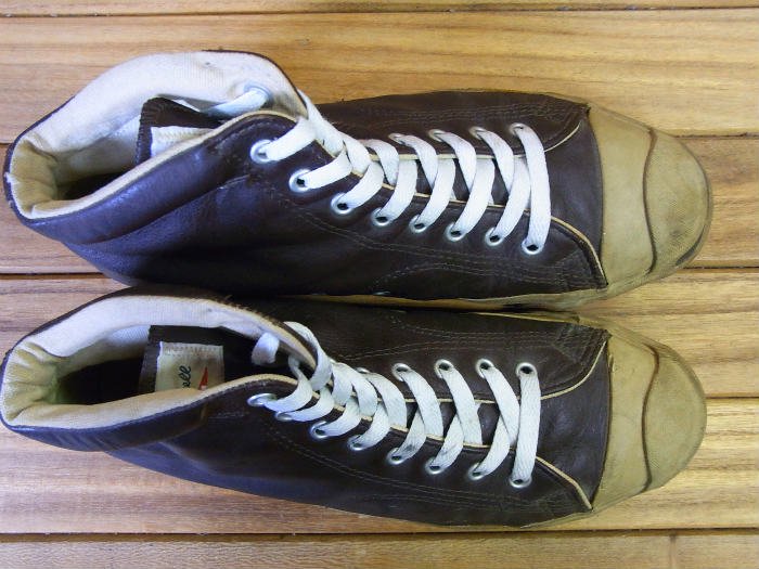 Converse,90s,MADE IN USA,Jack Purcell,Hi,LEATHER ,BROWN,US8.5,USED