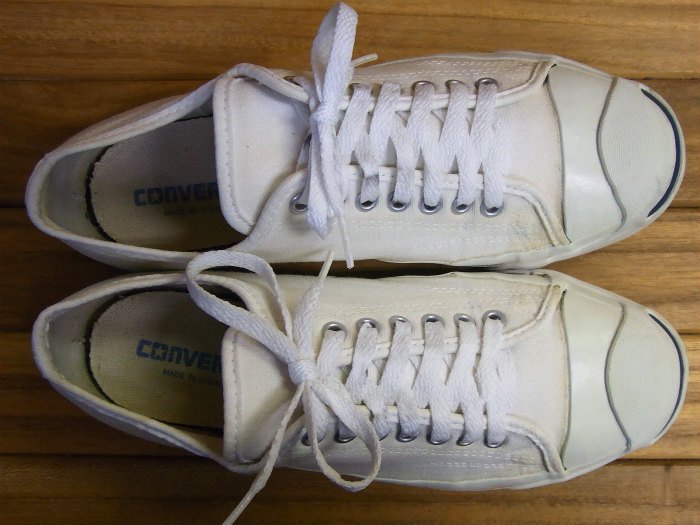 Converse,90s,MADE IN USA,Jack Purcell,, CANVAS,WHITE,US9.5,USED