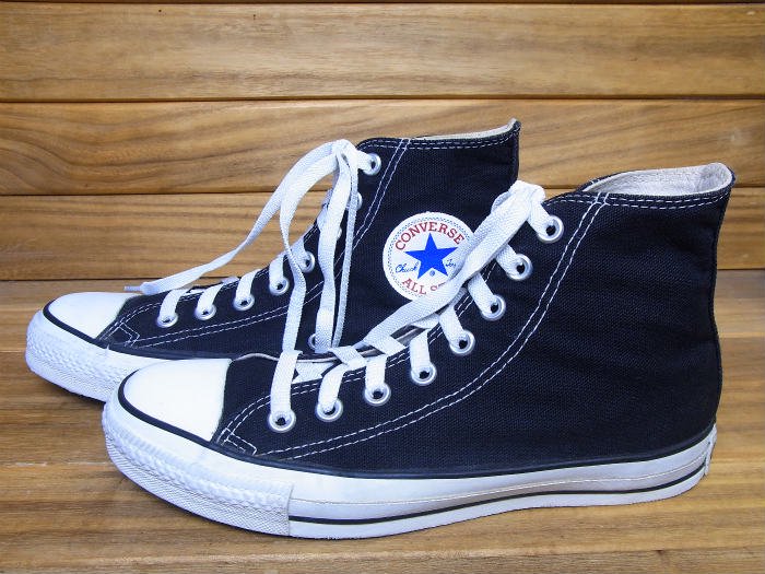 Converse,90s,MADE IN USA,ALL STAR,Hi-top,CANVAS,BLACK,US6.5,USED