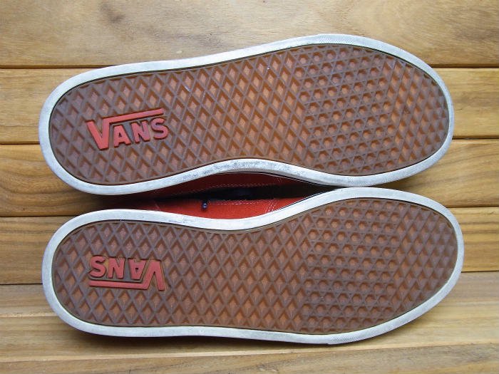 VANS,00s,MADE IN CHINA,LOW CAB,RED,SUEDE,Black,BROWN,US11,USED