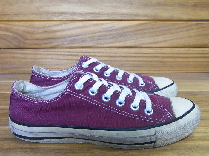 Converse,90s,MADE IN USA, ALL STAR,OX,MAROON,US4.5,USED