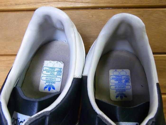 adidas.MADE IN FRANCE,80s,SUPER STAR,BLACK,vintage,UK9,USED