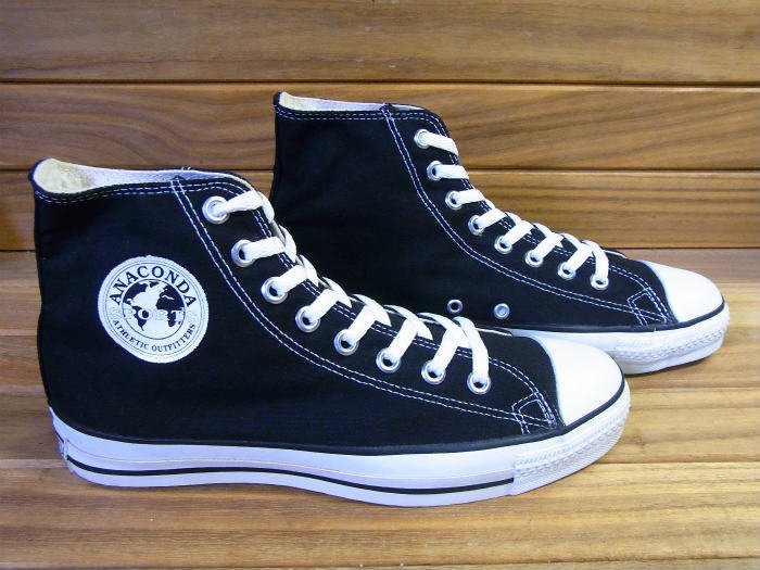 Converse,90s,MADE IN USA,ALL STAR,Hi,ANACONDA,BLACK,US8.5,DEAD STOCK!!