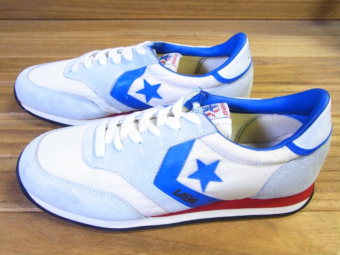 Converse,80s,MADE IN KOREA,LA 84 TRAINER,BLUE,WHITE,RED,US5,DEAD ...