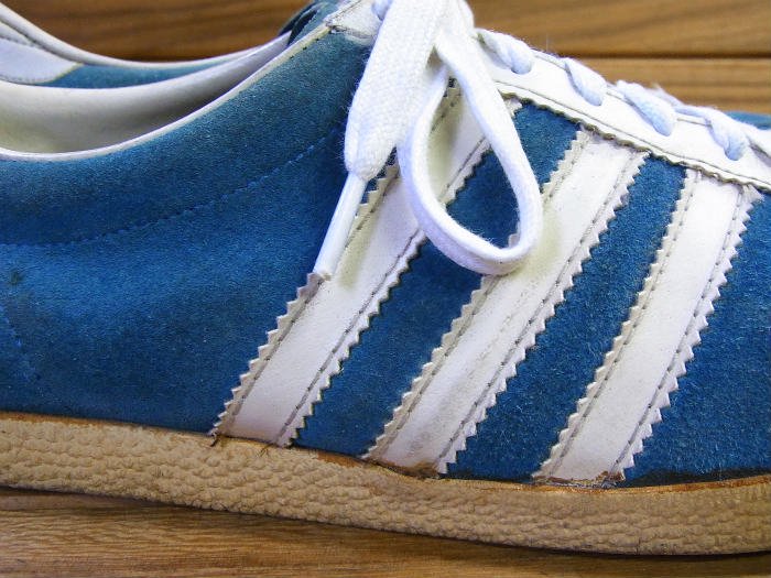 adidas,60s70s,MADE IN WEST GERMANY,ATHEN,BLUE,WHITE,UK9.5,USED