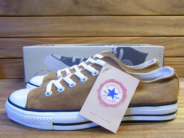 Converse,90s,MADE IN USA,ALL STAR,BROWN,LEATHER,OX,US7.5,DEAD STOCK!!