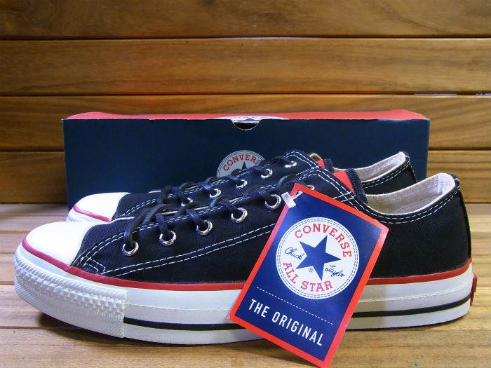 Converse,90s00s,MADE IN USA,ALL STAR,OX,BLACK,CANVAS,US8,DEAD STOCK!!