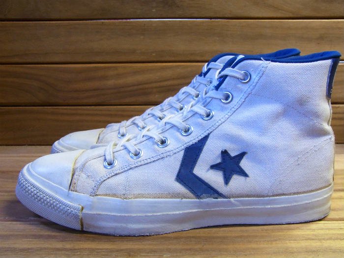 Converse,80s,MADE IN USA,ALL STAR,PRO CVS Hi,WHITE,US9.5,USED