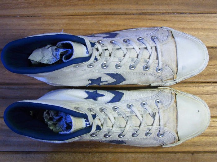 Converse,80s,MADE IN USA,ALL STAR,PRO CVS Hi,WHITE,US9.5,USED