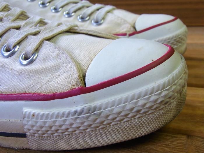 80s コンバース USA製 オールスター ホワイト サイズ9.5 Converse,80s,MADE IN USA,ALL STAR,Low,WHITE CVS,オリジナル