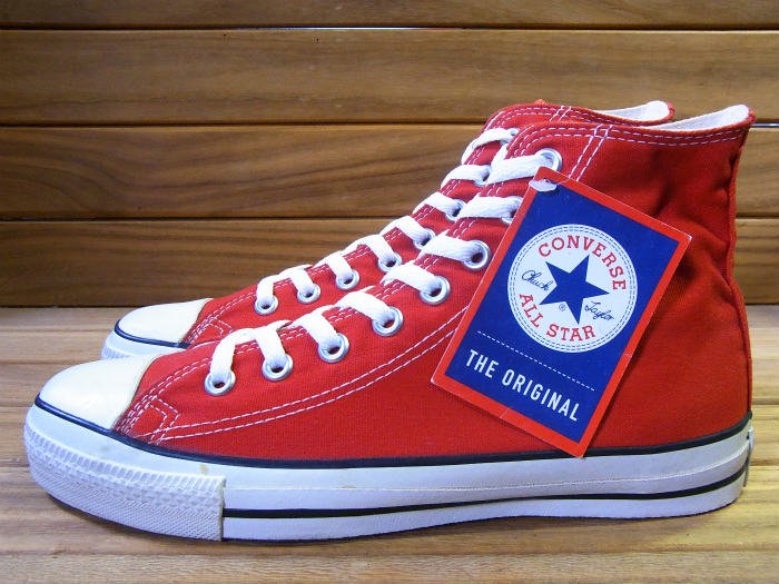 Converse,90s,MADE IN USA,ALL STAR,Hi,RED CVS,オリジナル,赤,8インチ,DEAD  STOCK!!,ビンテージスニーカーの販売 買取 【オールドスニーカーズ】