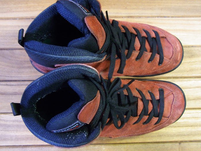 GARMONT,90s,MADE IN ITALY, trekking  SHOES,SUEDE,レッド,ブラック,US8.5,USED,ビンテージスニーカーの販売 買取 【オールドスニーカーズ】