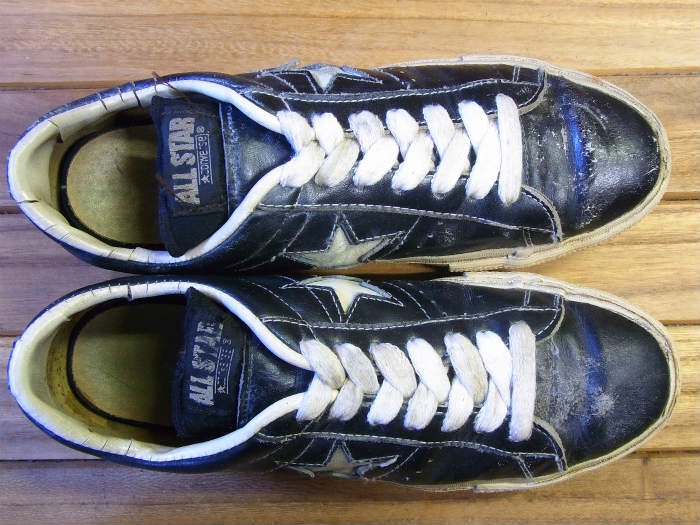 Converse,70s,MADE IN USA,ONE STAR,OX,BLACK,LEATHER,US8.5,USED