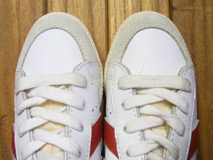 Converse,MADE IN KOREA,ALL STAR BASKET BALL,WHITE/RED,LEATHER OX,US1.5,DEAD  STOCK!!