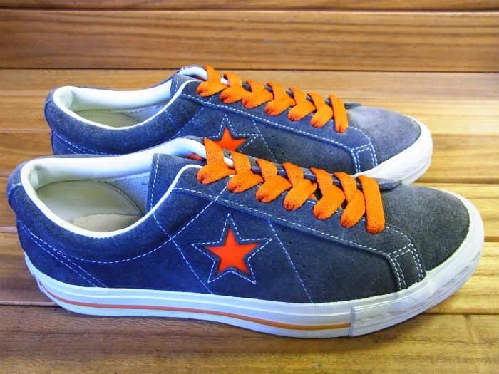 Converse,90s,MADE IN CHINA,ONE STAR,SUEDE,GRAY,ORANGE,US8,USED