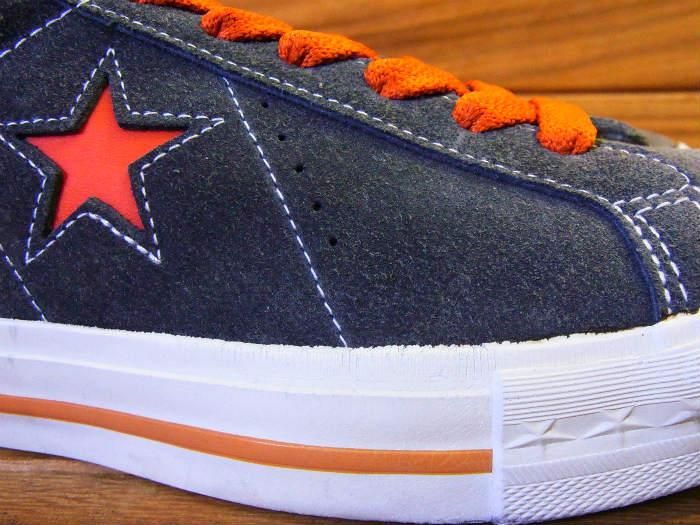 Converse,90s,MADE IN CHINA,ONE STAR,SUEDE,GRAY,ORANGE,US8,USED