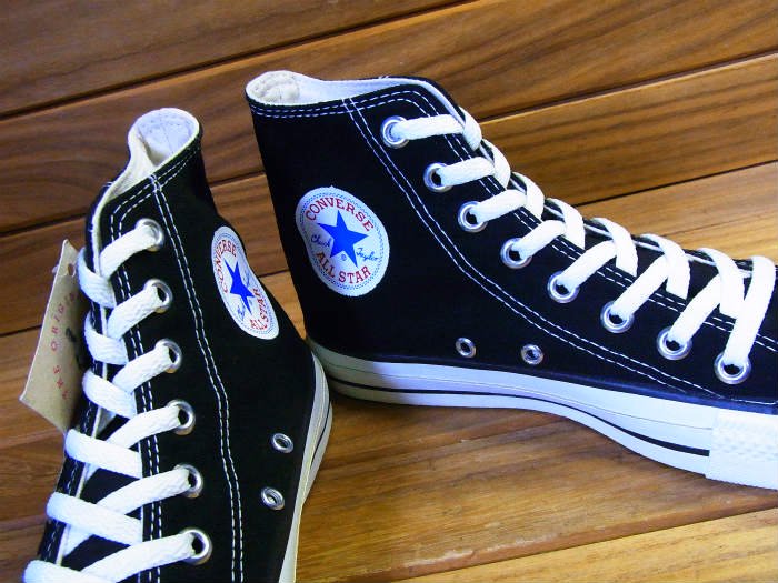 Converse,90s,MADE IN USA,ALL STAR,Hi-top,CANVAS,BLACK,US7,DEAD STOCK!!