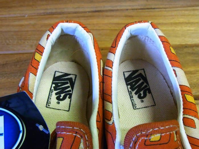 VANS,90s,MADE IN USA,SLIP ON,PUMPKIN RETRO RECTANGLE,CANVAS VANS,90s,MADE IN USA,SLIP ON,PUMPKIN RETRO RECTANGLE,CANVAS